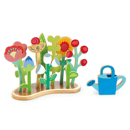 Flower Bed Playset, Tender Leaf Toys, eco-friendly Toys, Mountain Kids Toys