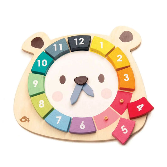 Bear Colors Clock, Tender Leaf Toys, eco-friendly Toys, Mountain Kids Toys