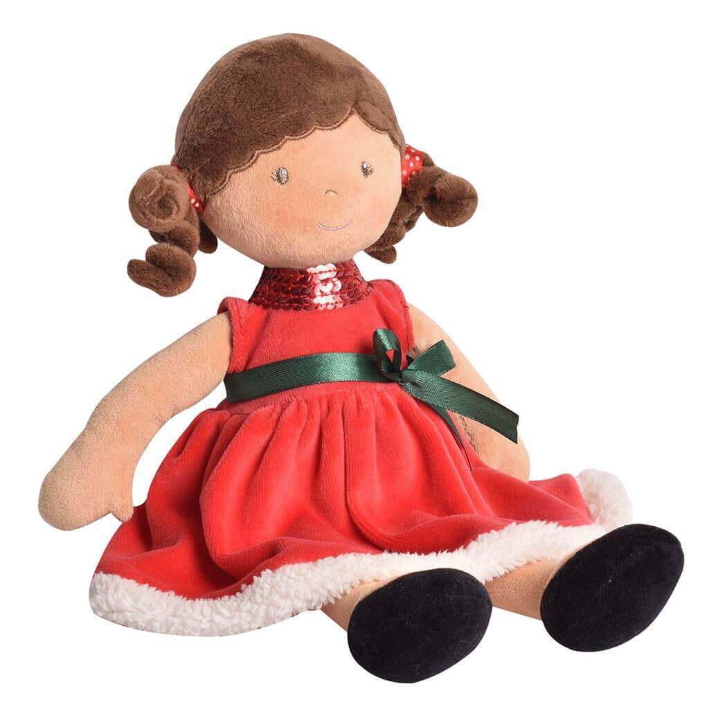 Riley - Holiday Brown Hair Doll, Tikiri Toys, eco-friendly Toys, Mountain Kids Toys