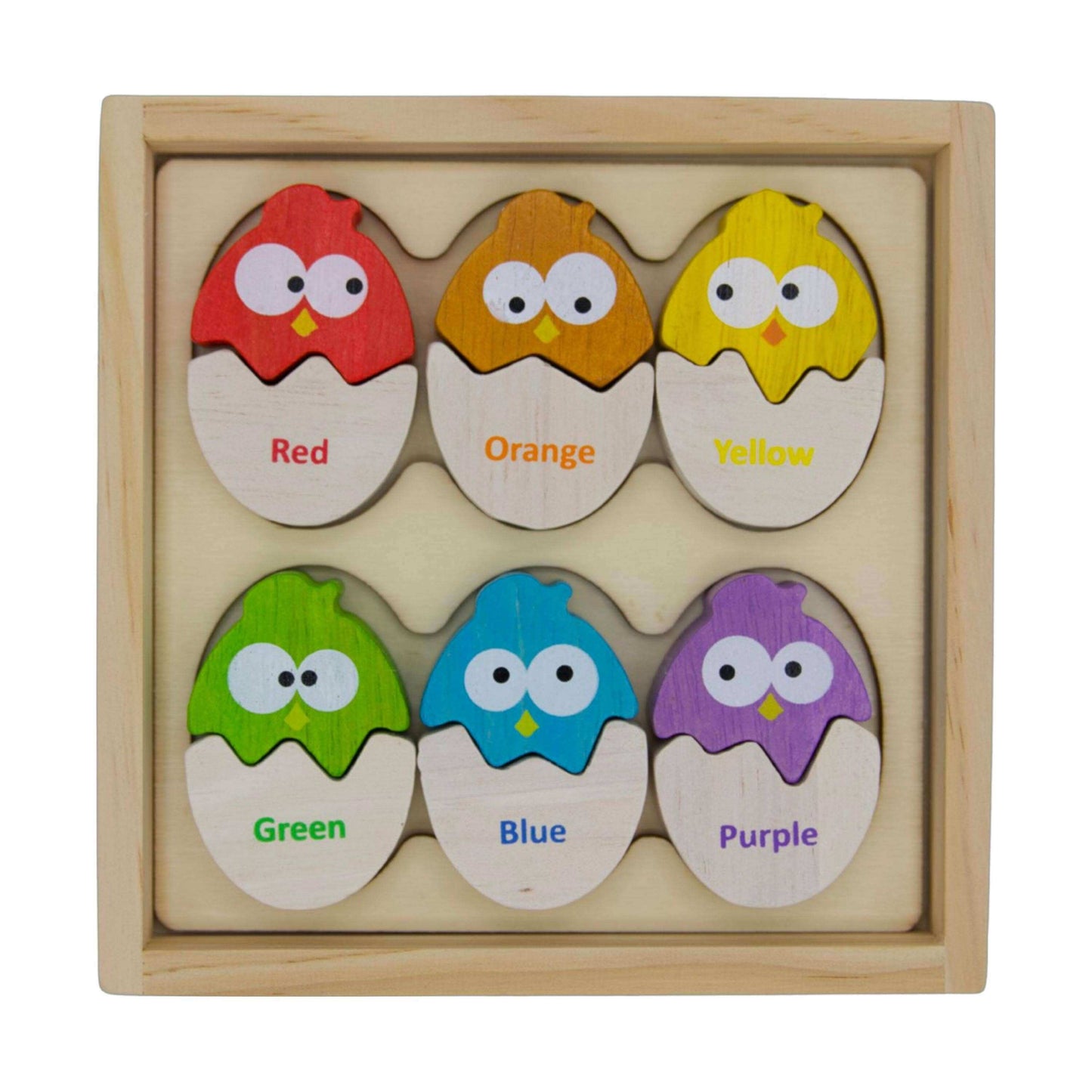 Color 'N Eggs - Bilingual Matching Puzzle, Begin Again, eco-friendly Toys, Mountain Kids Toys