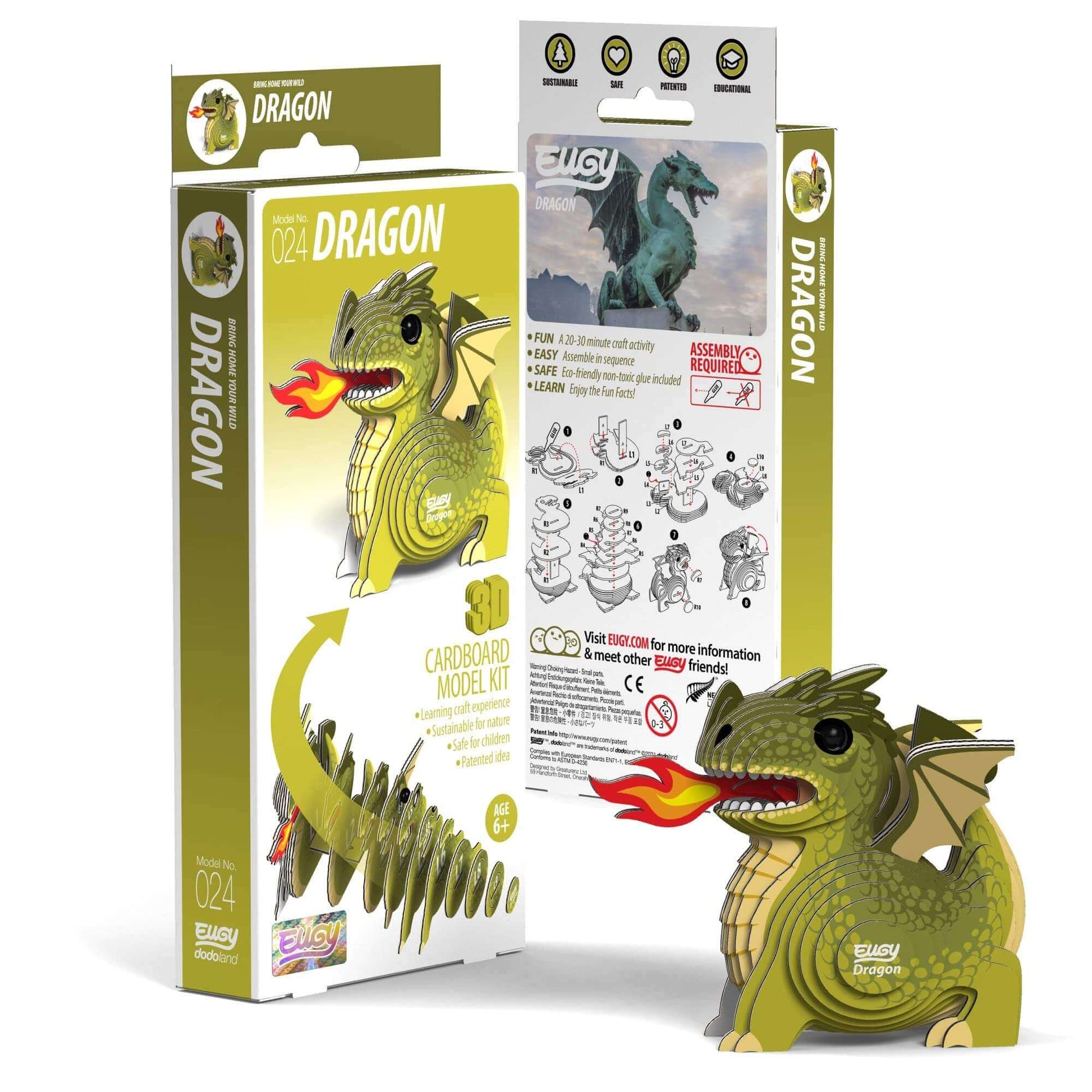 Dragon Eugy, Geotoys, eco-friendly Toys, Mountain Kids Toys
