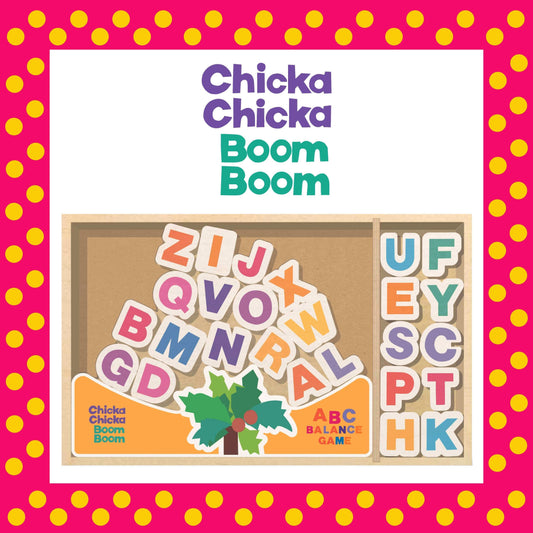 Chicka Chicka Boom Boom - ABC Balance Game, Begin Again, eco-friendly Toys, Mountain Kids Toys