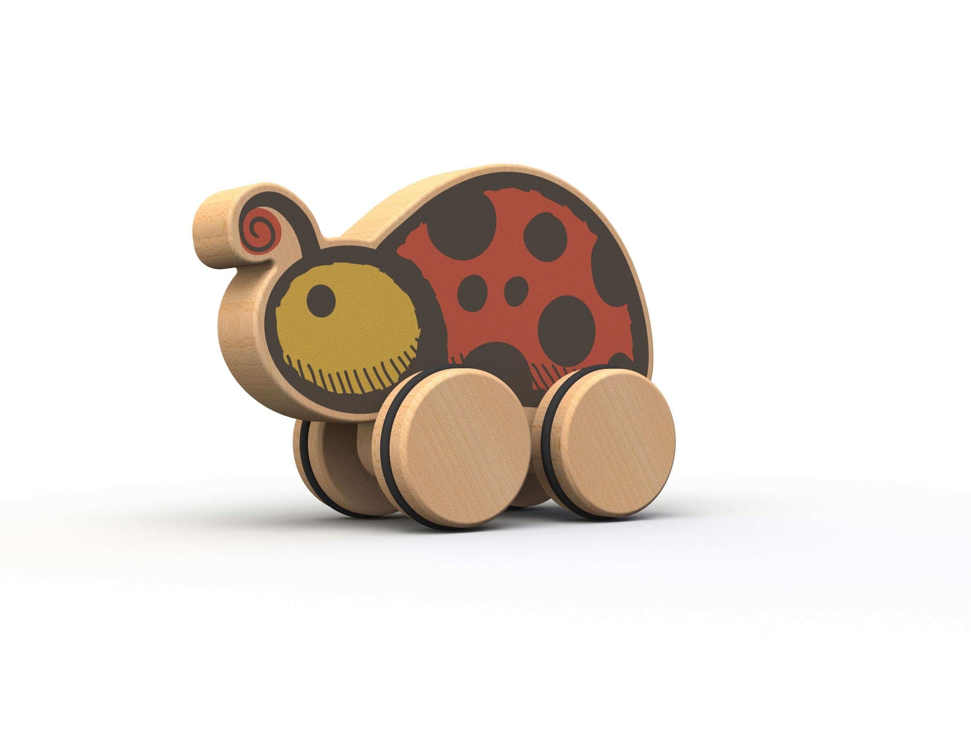 Push Around Ladybug, Begin Again, eco-friendly Toys, Mountain Kids Toys