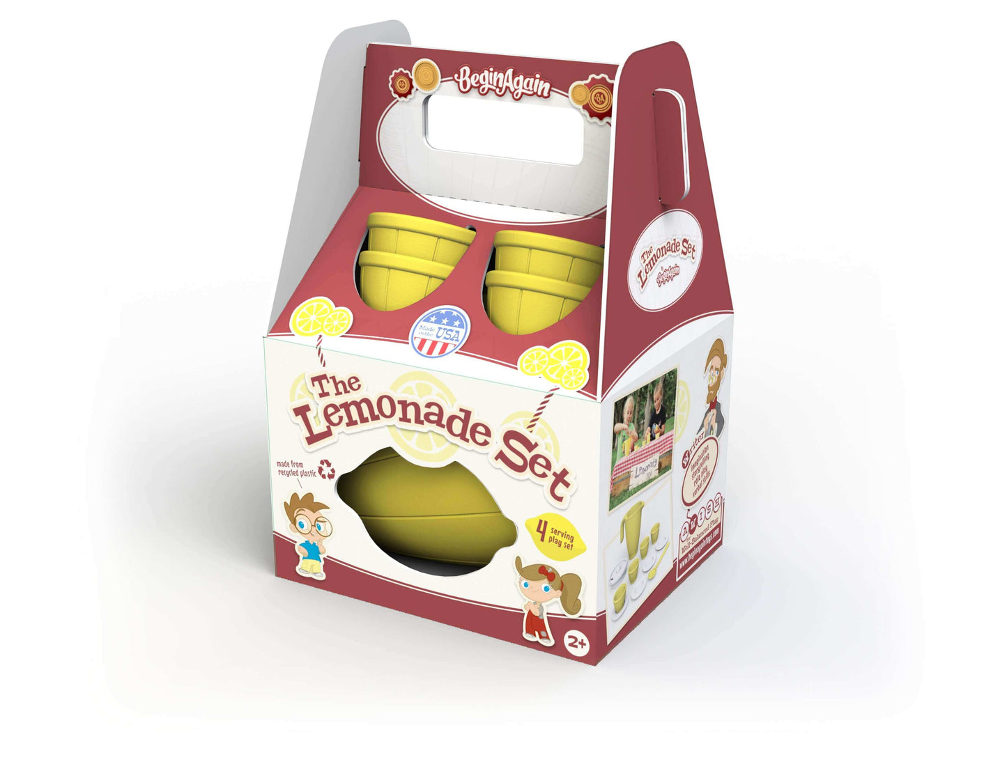 Lemonade Set - 4 Servings, Begin Again, eco-friendly Toys, Mountain Kids Toys